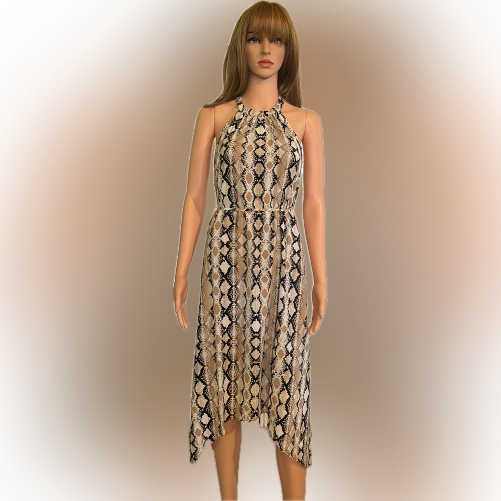 Three Eighty Two high low ALIANNA halter dress